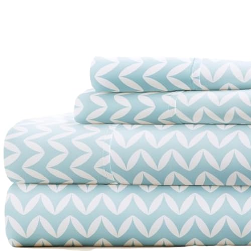 Linen Market Sheet Set, Microfiber, Puffed Chevron Light... - Maison & Cuisine Amazon Royaume-Uni à 13.04€