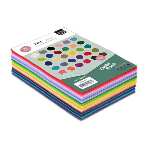 Vaessen Creative 10429-003 - Fogli di feltro A6, 10x15 cm... - Bon plan à 4.99€