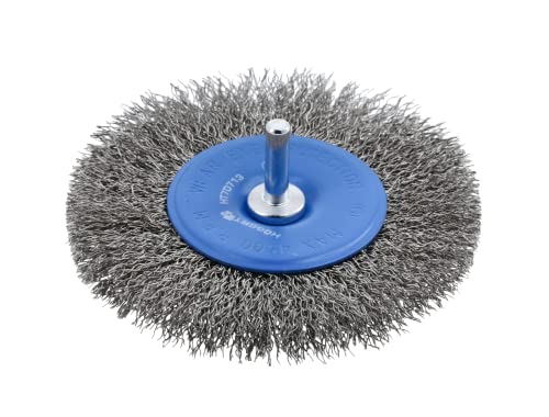 Högert Scheibenbürste mit 100 mm Schaft, 0,3 mm Stahldraht - Bricolage & Outils en promo à 3.03€