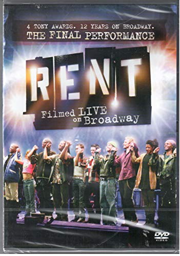 RENT - FILMED LIVE ON BROADWAY -DVD- - Livres & eBooks Amazon Royaume-Uni à 7.99€