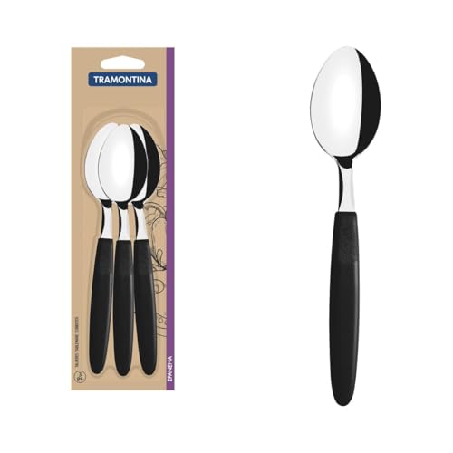 Tramontina - Cuillères de table Ipanema noir 3pcs. Inox et... - High-Tech & Électronique en promo à 4.99€