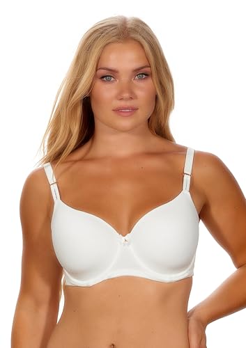 Signature Faro Reggiseno a Coppa Piena, Bianco (off White... - Amazon Italy à 22.58€