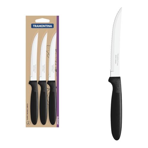 Tramontina Set de 3 Cuchillos para Carne, Color Negro... - Maison & Cuisine en promo à 3.99€