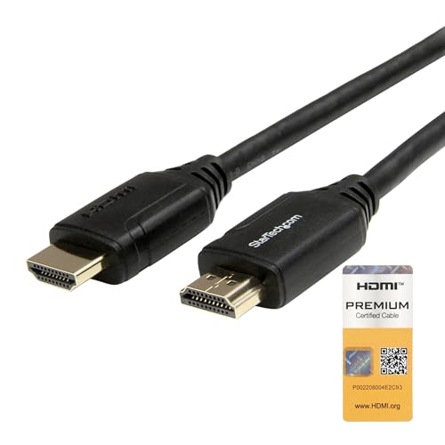 StarTech.com Cable de 50cm HDMI 2.0 Certificado Premium con... - High-Tech & Électronique Amazon Espagne à 8.89€
