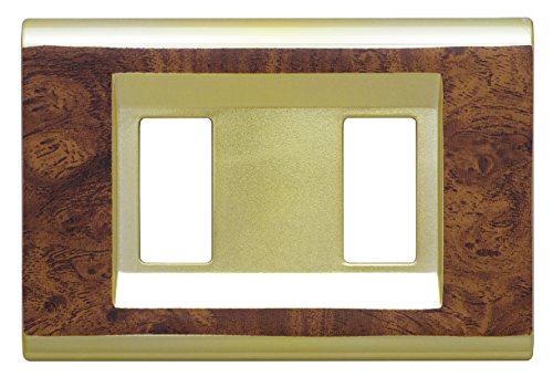 Fév 2582/RO Plaque Click à 2 modules, Racine/Or en promo à 8,05€ (-56%) sur Amazon FR