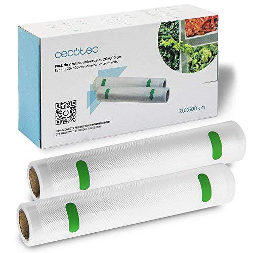 Cecotec Rollen für Vakuum-Verpackung, Set mit 2 Rollen... - Maison & Cuisine Amazon Allemagne à 5.90€