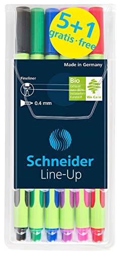 Schneider Etui 6 x Fineliner Line de Up 04, acción 5 + 1 - Amazon Espagne à 4.12€