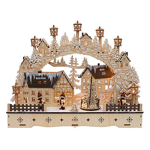 Dekohelden24 Arco de Madera con árbol de Navidad Giratorio... - Jouets & Jeux Amazon Espagne à 23.74€