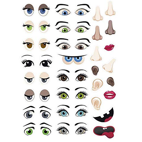 Graines Créatives 124 stickers - Eyes & face - Loisirs Créatifs Amazon Royaume-Uni à 2.40€