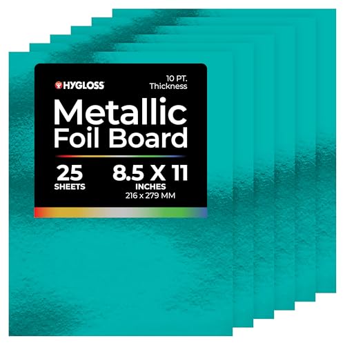 Hygloss Metallic Foil Board Card Stock Sheets Fogli di... - Auto & Moto Amazon Italie à 9.43€