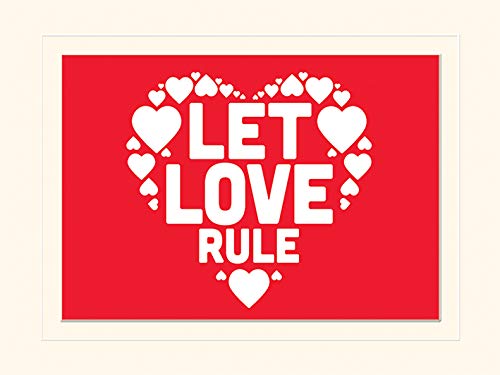 Pyramid Generic Let Love Rule 30 x 40 cm montée d'impression - Tech & Electronics Amazon France à 12.00€