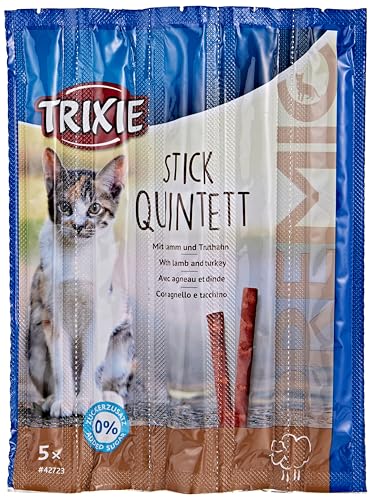 TRIXIE Snack PREMIO Quadro-Sticks, Cordero-Pavo, 5 × 5 g... - Bon plan à 2.84€