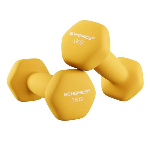 SONGMICS Juego de 2 Mancuernas, 2 x 1 kg, Mancuernas... - Sports & Fitness en promo à 11.83€