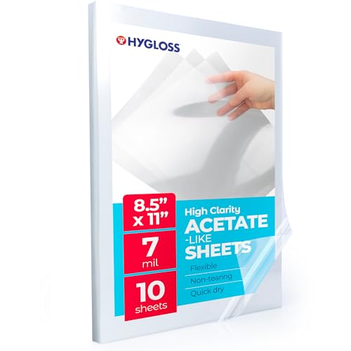Hygloss Products Acetate Sheets for Crafts, Clear Overhead... - Home & Kitchen Amazon UK à 8.32€