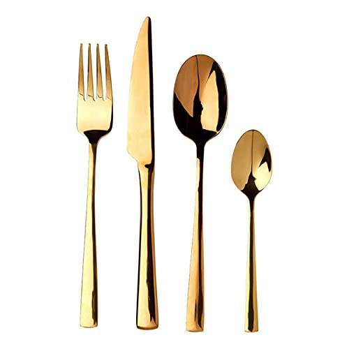 Avie Cutlery Set, Glow, Stainless Steel/Gold Finish, 16... - Bricolage & Outils Amazon Royaume-Uni à 12.89€