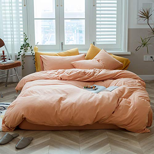 AMWAN Grapefruit Color Queen Solid Pink 100% Knitted Cotton... - Home & Kitchen Amazon UK à 17.08€