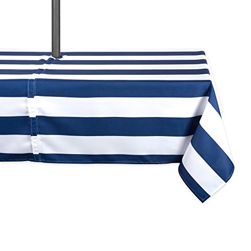 DII Blue Cabana Stripe Outdoor Tablecloth With Zipper... - Sports & Fitness Amazon UK à 7.87€