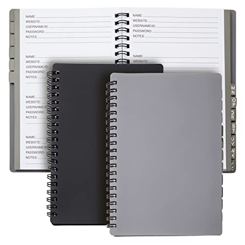 Juvale 2-Pack Spiral Password Keeper Book with Alphabetical... - High-Tech & Électronique Amazon Royaume-Uni à 5.39€