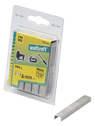 wolfcraft Punti dorso largo, INOX, tipo 053 I 7025000 I Per... - Amazon Italie à 18.64€