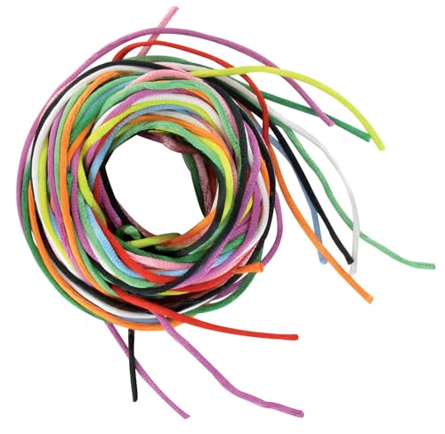 10 corde rotonde in raso diametro 2 mm colori assortiti - Loisirs Créatifs Amazon Italie à 2.46€