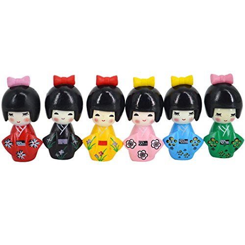 Milya Set di 6 statuette decorative in miniatura, kimono... - Toys & Games Amazon Italy à 10.69€