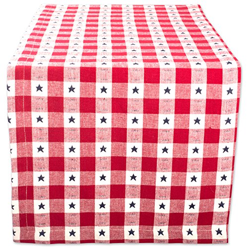 DII 100% Coton., Star Check, Table Runner 14x108 en promo à 8,58€ (-49%) sur Amazon FR
