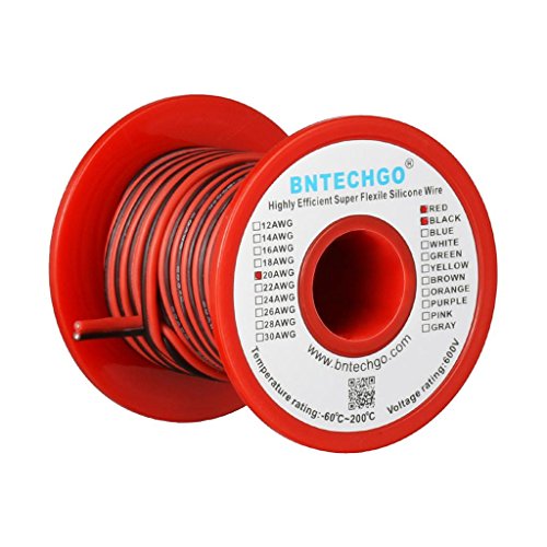BNTECHGO 20 Gauge Flexible 2 Conductor Parallel Silicone... - Home & Kitchen Amazon UK à 5.72€