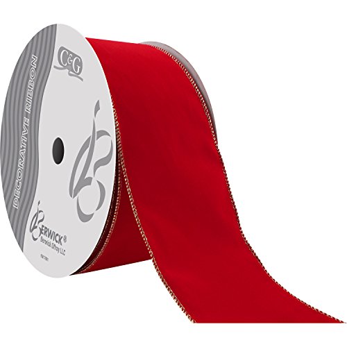 Berwick Offray DWI Value Velvet Ribbon-4" Wide X 50... - Loisirs Créatifs Amazon Espagne à 11.04€