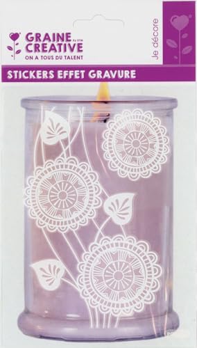 Graine Créative Incisione Effetto Adesivo - Pizzo Fiore - 2... - Loisirs Créatifs en promo à 1.76€
