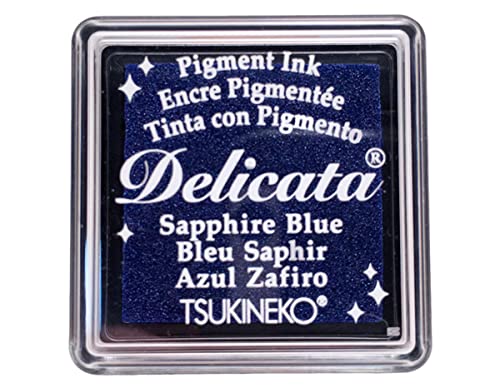 Tsukineko Kleine Stempelkissen Saphirblau Delicata...