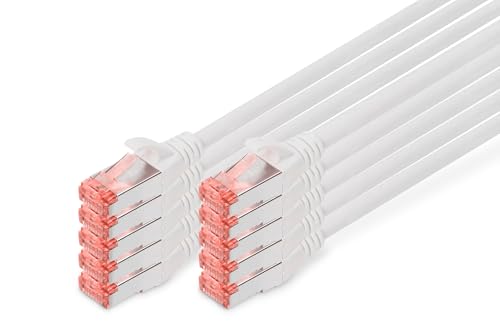 DIGITUS Cable LAN Cat 6 - 0,25m - 10 Piezas - Cable de red... - High-Tech & Électronique en promo à 7.90€