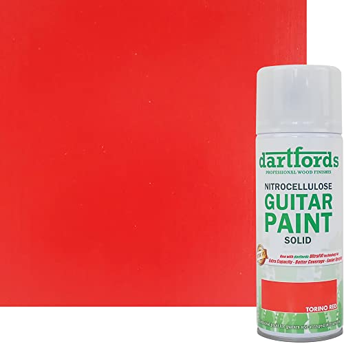 Torino Red Nitrocellulose Guitar Paint 400ml Aerosol - Home & Kitchen Amazon UK à 12.49€