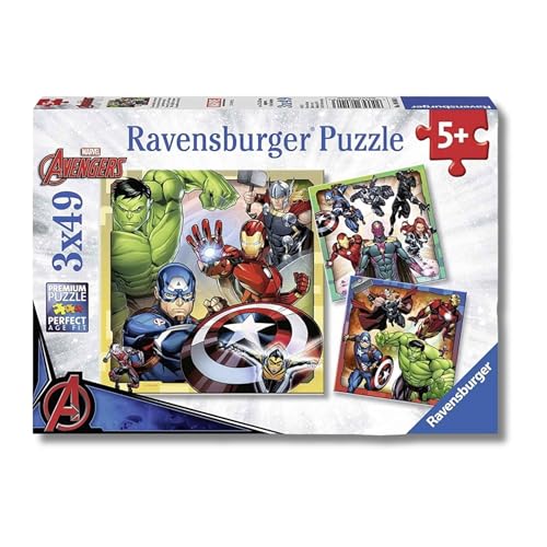 Ravensburger - Puzzles Marvel Avengers Confezioni Da 3 |... - Jouets & Jeux Amazon Italie à 9.79€
