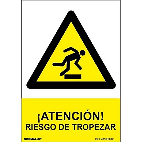 Normaluz RD30014 - Señal ¡Atención! Riesgo De Tropezar PVC... - Fournitures Bureau Amazon Espagne à 2.29€