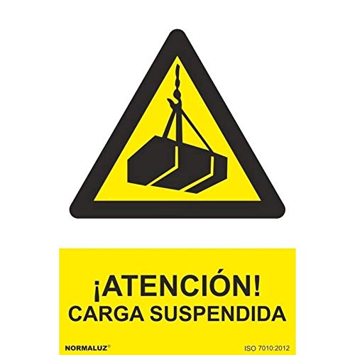 Normaluz RD30005 - Señal ¡Atención! Carga Suspendida PVC... - Fournitures Bureau Amazon Espagne à 2.29€