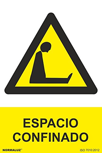 Normaluz RD36671 - Señal Adhesiva Espacio Confinado... - Fournitures Bureau Amazon Espagne à 1.60€