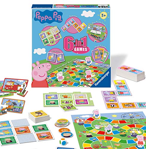 Ravensburger Peppa Pig 6-in-1 Game for Kids Age 3 Years and... - Toys & Games Amazon UK à 7.99€