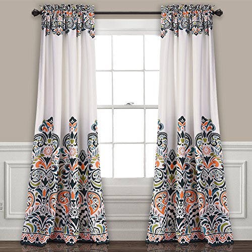 Lush Decor Curtains Cortinas Clara, Poliéster, Azul Marino... - Maison & Cuisine en promo à 22.64€