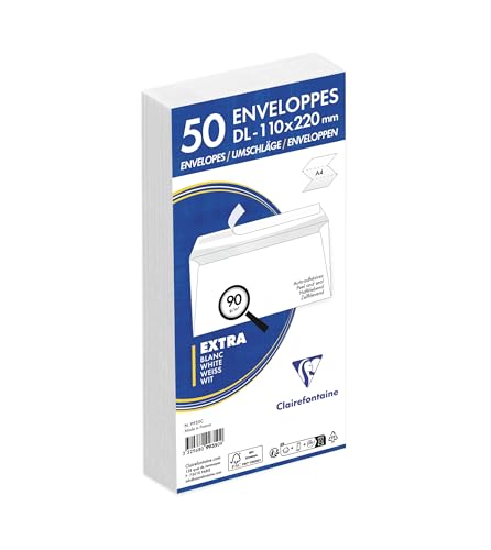 Clairefontaine 9935C - Paquete de 50 sobres blancos... - Auto & Motorcycle Amazon Spain à 6.05€