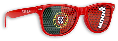 WM Fanbrille - Portugal #7 - Sonnenbrille - Fan Artikel - Mode & Vêtements Amazon Allemagne à 1.90€