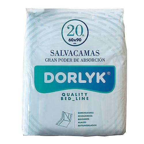 Dorlykn Couvre lit Dorlyk 20 U/60 x 90 cm 6 unités 100 ml - Maison & Cuisine Amazon France à 4.39€