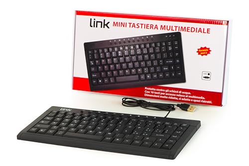 LINK Mini Clavier Italien multimédias USB - High-Tech & Électronique Amazon France à 20.89€