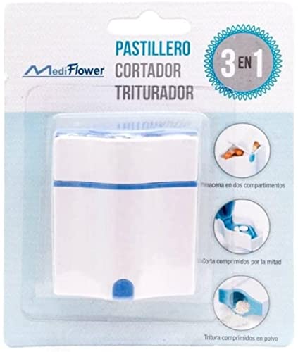 Mediflower Pilulier 3 en 1 Pilulier, coupeur, broyeur 50 g - Jardin & Extérieur en promo à 12.14€