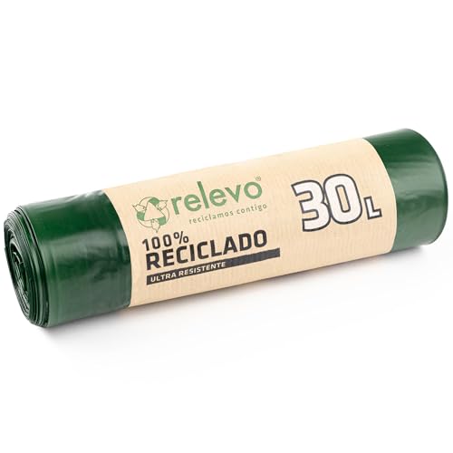 Relevo Bolsas de Basura Verdes con Autocierre – 30L (Ancho... - Auto & Moto Amazon Espagne à 2.59€