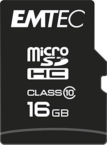 EMTEC, ECMSDM16GHC10CG, Carte microSD 16 Go Classe 10... en promo à 9,50€ (-50%) sur Amazon FR