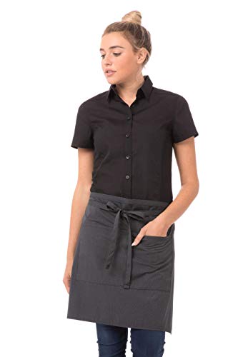 Chef Works Unisex halbe Bistroschürze, grau dunkel... - Bon plan à 9.85€