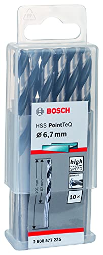 Bosch Professional 10-Piece PointTeQ HSS Twist Drill Bit... - Bricolage & Outils en promo à 10.69€