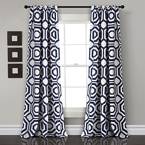 Lush Decor Octagon Blocks Room Darkening Window Curtain... - Deal du jour à 22.54€