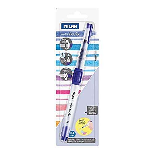 Milan Water Brush BWM10351 Penna ricaricabile, 4 mm, Bianco - Beauté & Parfums en promo à 6.03€