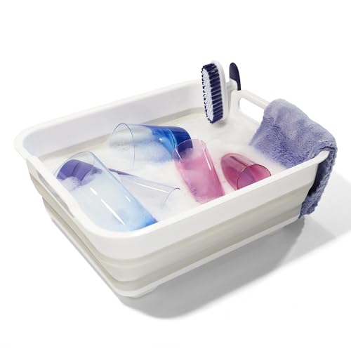 madesmart Collapsible Sink Grey White Sinkware Collection... - Maison & Cuisine Amazon Royaume-Uni à 6.98€